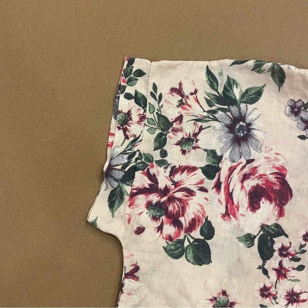 Bellambia Women’s 100% Linen Floral Top Made In Italy Size Small - Picture 3 of 11